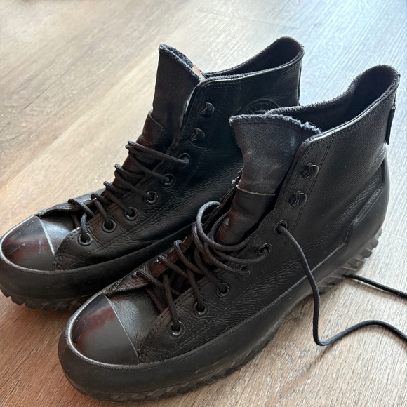 Converse leather Sneaker Boots - Picture 1 of 4